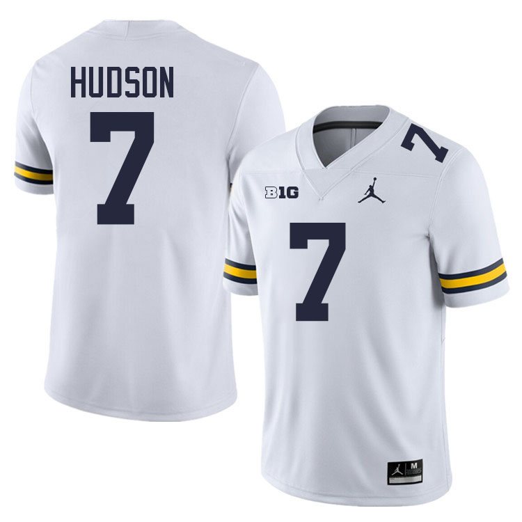 Khaleke Hudson Michigan Jersey,Michigan Wolverines #7 Khaleke Hudson Jersey Youth-White